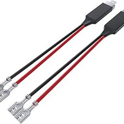 CLOUDSALE H1 LED Headlight Male Adapter Plug Single Diode Converter Wiring Harness Socket Extension Converter Cable Lines For Headlights Bulb(H1,Pack of 2) Wiring cables-17