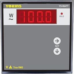 YOKINS Digital Wattmeter Y9-Watt 1W-1250W 96x96mm Industrial Grade watt Power Meter (12 Month Warranty)-0