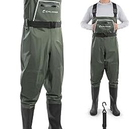 PROBEROS® Fishing Waders for Men & Women, 100% Waterproof PVC Waders with Slip-Resistant Boots, Tear-Resistant Nylon 40, 42, 44-image-20