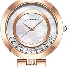 Dancing Diamonds Collection Analogue Watch for Women with Elegant Stainless Steel Strap and 3 Hand Mechanism-image-22
