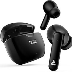 boAt Airdopes 120 TWS Earbuds with in-Ear Detection, 40 hrs Playtime Quad Mics with ENx™ Tech, ASAP™ Charge, IWP™ Tech, Beast™ Mode with 65 ms Low Latency, BTv5.3 & IPX4(Active Black)-image-75