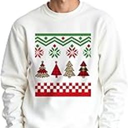 Cozy White Christmas Sweatshirt for Men � with A Festive Design and Comfortable Fit | Perfect for Winter Celebrations, Holiday Parties, Or Everyday Seasonal Wear.-picture-51
