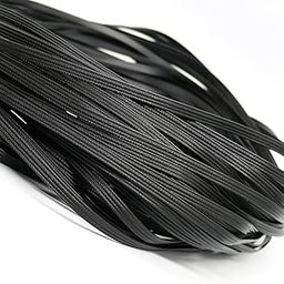 500g Black Four Lines Synthetic Rattan Weaving Material Plastic Knit Repair Chair Table PE Rattan-image-10