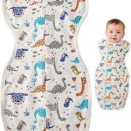 QuickHaven Swaddle for New Born, Small Dinosaur Pattern Sleeping Bag for Baby, 30 x 55 cm Arms Up Design Sleeping Bag for New Born to Better Sleep and Prevent Reflex-image-76