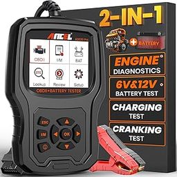 ANCEL AD530 PRO OBD2 Scanner Battery Tester, 2 in 1 Check Engine OBD Scanner Diagnostic Tool, 6V/12V Battery Analyzer with Charging/Cranking Test, Code Reader for Cars and Tracks Since 1996-image-15