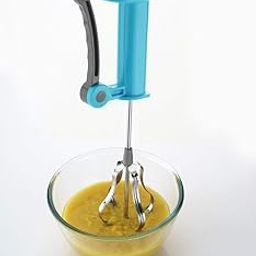 Homfine™ Manual Hand Blender/Whisk for Kitchen Power Free (1 Pc, Multi Colour)-picture-19