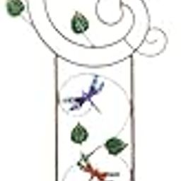 ILSMYSUTRA Bird Bath with Plant Trellis Metal Garden Plant Support for Bird Enthusiasts Dragonfly|Home & Garden | Birdbaths-28