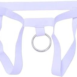 Mens G-String Underwear Hollow Ring Pouch Jockstrap Thong Briefs White-picture-18