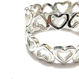 925 Pure Sterling Oxidized Designer Silver Heart Toe Ring For Girls & Women-image-43