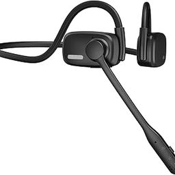 Bluetooth Headphones, LK12 Bluetooth Wireless Headphones with Noise Cancelling Mic, 15.4mm Diaphragm Driver, Open Ear Headset for Meeting Running Cycling (Black-Hearing Protection for Indoor)-31