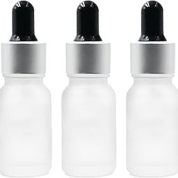 10ML Clear Frosted Round Empty Glass Bottle | Glass Dropper | Silver Matt Sleeve | Silcon Black Teat | Refillable | Leak Proof For Essential Oils | DIY Perfumes| DIY serums (3)-picture-33