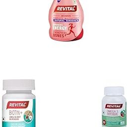 Revital Combo - Women's 60 capsules + Biotin 50 tablets + 60s Omega Veg-image-79