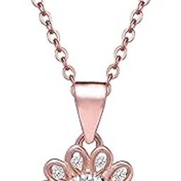 925 Silver Rose Gold Sun Flower Pendant with Link Chain | Gifts for Girlfriend, Gifts for Women and Girls |With Certificate of Authenticity and 925 Stamp | 6 Month Warranty*-image-78