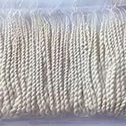 On Blow White Twisted Long Cotton Double Thread Wicks Lambi Diya Batti Rui Batti for Pooja (White Color 255 Wicks, Pack of 85 x 3 Packet)-image-46
