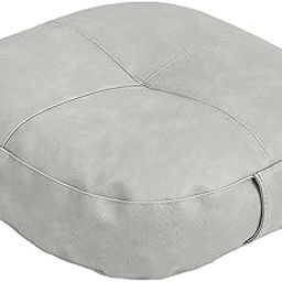 bnf® Round Floor Pillow Decorative Ottoman Pouf for Balcony Adults Indoor Outdoor Light Gray | Home Decor | Pillows-image-47