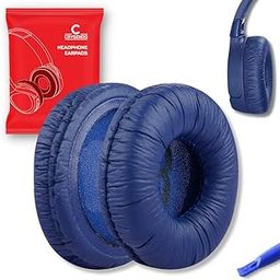 Crysendo Headphone Cushion for JBL C300SI, T250SI, T450, T460BT, T600, T500BT, 520BT Headphones | 70mm Replacement Soft & Comfortable Pads | Frog Leather & Soft Foam Ear Cushion Ear Pads (Blue)-picture-13
