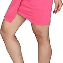 Women Over Lap Casual Mini Wrap Skirts Trendy Fit with Waistband Elasticated/Zipper-picture-10