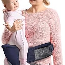 Calyrex Baby Hip Seat Carrier, New Ergonomic Hip Seat Baby Carrier with Non-Slip Hip Seat Surface, Adjustable Extended Waistb & Breathable Mesh for Newborns & Toddlers-image-3