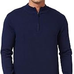 Spykar Polo Collar Full Sleeves Blue Sweater for Men-picture-23