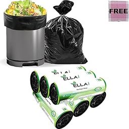 Ella Garbage Bags 30 x 37 Inches (Extra Large) 90 Bags 6 Rolls Black Color With Check Duster Cloth Free-13