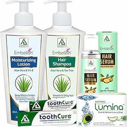 Aplomb Embellish Winter Body Care Essential Kit Combo Pack (Moisturizing Lotion, Hair Shampoo, Hair Serum, Herbal Toothpaste, Soap)-5