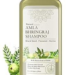 PUREUS Khadi Herbals Shreekesha Amla Bhringraj Shampoo For Hair Fall,Hair Growth,Control Dandruff&Shiny Black Hair| For Women&Men(450 Ml),490 Grams-image-23