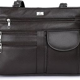 Ladies Leather Handbag|Women's Cross Body Handbag in Soft Leather - Womens Designer Shoulder Hand Bag – Medium Practical Size-39