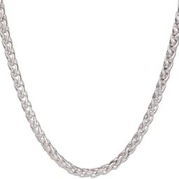 Stainless Steel Twisted Necklace Chain for Men (21.5 Inch) | | Stainless Steel | Men's Silver Necklace Chains | Accessories Jewellery for Men | Birthday Gift for Men and Boys-image-45