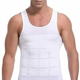 "Men’s Athletic Slim Fit Vest - Great for Workouts or Relaxing White-image-17