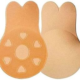Women's & Girls Nipple Cover Strapless Bra Instant Breast Lift 1 Pair Sticky Bra Backless Invisible Push up Self Adhesive Bra Reusable Breast Lift Up Wire Free Bra Brown-image-65