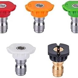 ISC Pressure Washer Gun | Foam Lance | Foam Cannon Adjustable Jet Wash Quick Release 5 Pressure Washer Nozzles. (5pcs Nozzles)-image-85