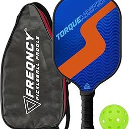Freqncy Pickleball Paddle | Torque Master 2 | Carbon Fiber Core with Propeller Grip for Speed and Spin | Includes Paddle Cover & 2 Balls | Designed for Power and Controlled Spin-18