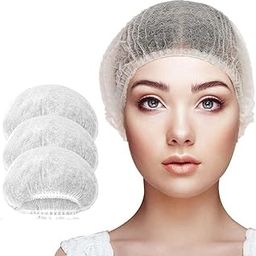Rudra Premium Disposable Bouffant Caps | White Hair Cover with Elastic Band | Hygienic Head Protection for Salons, Spas, Kitchens | Universal Fit | Bulk Pack (100 Pcs)-28