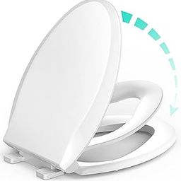 Toilet Seat with Built-in Potty Training Seat, Slowly Close-image-118
