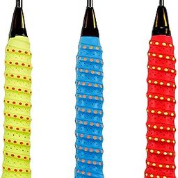 THE MORNING PLAY MOREX Pickleball Paddle Grip Multicolor Anti Slip Foam Layer Perforated Tennis Pickleball Badminton Racket Grip Tape Sweat Absorbent Overgrip Tape Strong Racket Grip (Pack of 3)-image-16