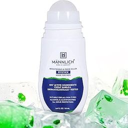 Mannlich Underarm Roll-On for Men, 2% Kojic & Salicylic Acid, Lactic Acid, Alpha Arbutin, 4% AHA & BHA | Brightens Skin, Reduces Pigmentation, Exfoliates & Prevents Body Odor | Alcohol & Aluminum Free, Dermatologically Tested- 50ml-12