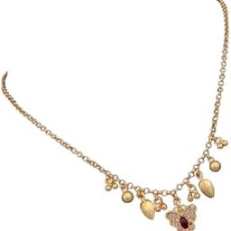 18-Inch Brass Heritage Mangalsutra for Daily Wear | Traditional Gold-Toned Chain with Butterfly Pendant and Charms | Elegant Indian Jewelry for Women – Model-image-76
