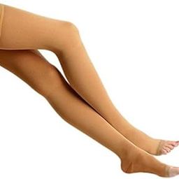 Dyna Medical Compression Stockings for Varicose Vein ! With Graduated Compression (Above Knee-X-Large, Type: Beige-Class 2)…-25