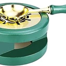 Wax Seal Kit Wax Seal Warmer Wax Seal Stamp Wax Seal Spoon Wax Seal Stamp Wax Seal Furnace with Melting Spoon and Wax Seal Stamp for Melting Wax Seal Sticks or Sealing Wax Beads (Dark Green)-image-25