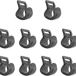 CALANDIS™ 10pcs Black Plastic Awning Tent C Clips for 10mm-13mm Poles | Tent & Canopy Accessories | Tents & Canopies | & Hiking | Outdoor Sports-image-91