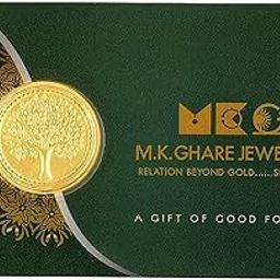 GHARE'S 0.500 Gram 24KT (999) Pure Gold Coin | Premium Gift Card Packaging | Handcrafted 50mg Gold Coin | Buyback Guarantee | Ideal Gifting for Festivals, Weddings & Auspicious Occasions-image-56