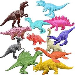 MASIPICKS Cartoon Animal,Dinosaur Figures Set for Kids,Dinosaur Animal Play Set (10 cm Length Toy) - Assorted Size (Pack of 12 Assorted Dinosaur Animal Toys) - Thermoplastic Rubber-picture-15