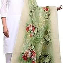 Jacquard Banarasi Silk Dupatta Floral For Women (Free Size)-image-37