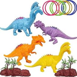 FunBlast Dinosaur Ring Playset Toys - Dinosaurs Animals Figures Toys Set for Kids, Boys, Realistic Dinosaur Toys, Pretend Play Toys for 3+ Years Old Kids, Boys, Girls-18