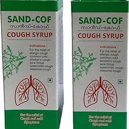 Sand Cof Cough Syrup With Goodness of Chukku, Aymodakam, Thippali, Adalodakam, Kurumulaku & Tulsi, Ayurvedic Cough Reliever, खाँसी की दवा (100ml - Pack of 2)-picture-12