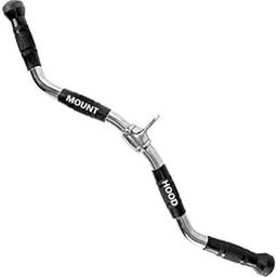 Mount Hood Fitness Pro-Grip EZ Curl Bar Cable Attachment with Rubber Grips for Triceps Push Down | Zig Zag Handle | [27 Inch]-0