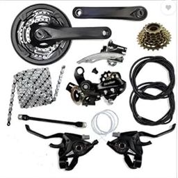 toysandmore 21 Speed Cycle Gear Set of 12 Bicycle Accessories Complete Multi-Speed Conversion Kit of 21-Speed Gear Kit for Bicycle-image-1