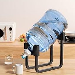 Butterthief Portable Water Dispenser Stand with Nozzle | Rust-Resistant Non Slip BPA Free for 20 Litre Water Bottle, Stand Rack for Home and Office Use (Black)-image-98