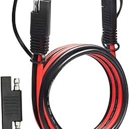 SAE Extension Cable 10 AWG - 6FT SAE to SAE Quick Disconnect Wire Battery Charger Extension Cord Heavy Duty with Sae Polarity Reverse Adapter for Solar Panel Trolling Motor Automotive RV Battery-image-5