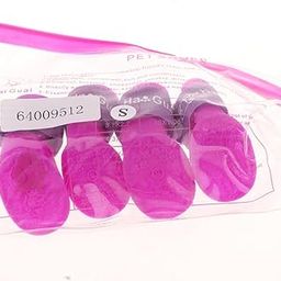 STYLEHEAVEN 4 Waterproof Dog Puppy Cat Rubber Pet Rain Boots Anti-Slip Shoes Purple_S-image-23